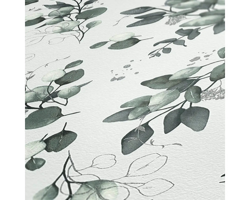 Decoratief behang met eucalyptus takken