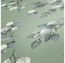 Behang met eucalyptusbladerenmotief