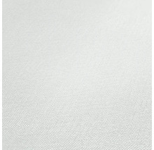 Close-up van een wit textielbehang met een fijne weefstructuur.