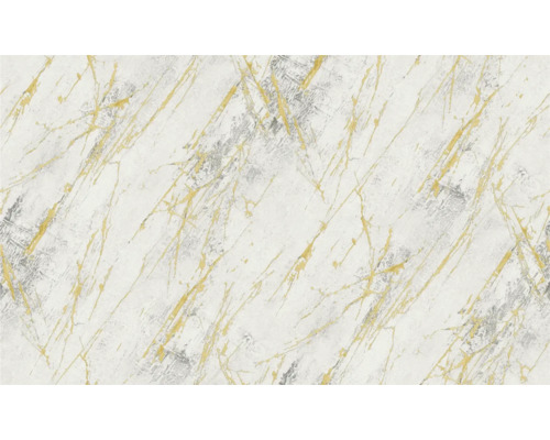 Patroon van een behang met marmerstructuur en gouden accenten