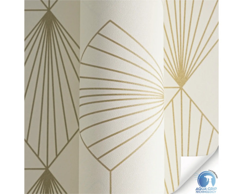 Behang met geometrisch lijnenpatroon