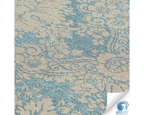 Close-up van een vinylbehang met bloemmotief en Aqua Grip Technology