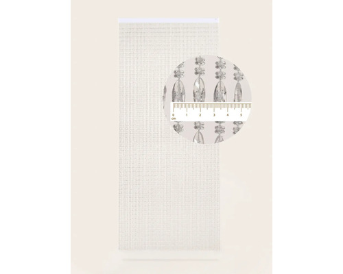 Decoratieve sjaals met parels en afstandsmeting