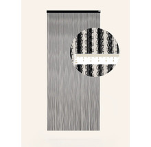 DEGOR Deurgordijn kunststof Yarah zwart 90x210 cm