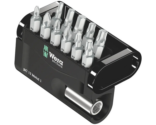 Wera Bit-Check met verschillende schroefbits en gereedschaphouder