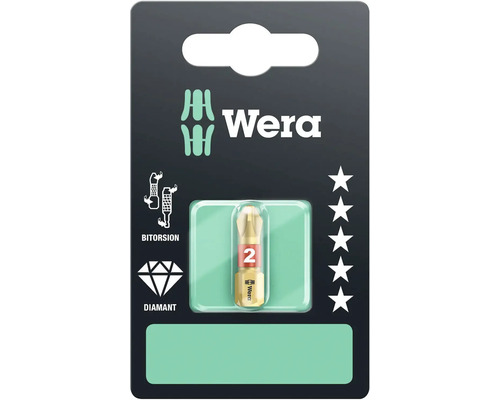 Wera bit met bitorsie en diamantcoating