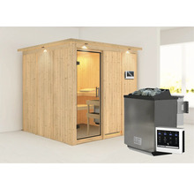 Sauna met saunakachel en bediening
