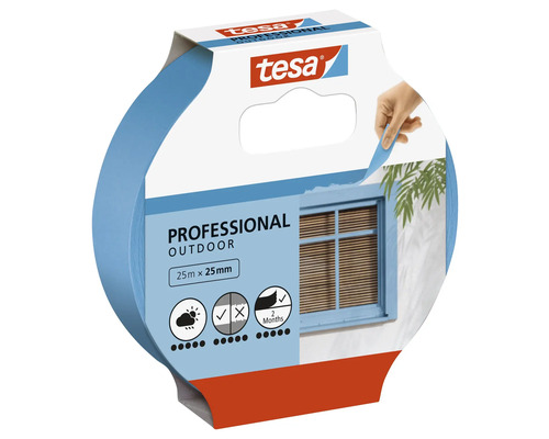 Tesa Professional Outdoor schilderstape rol 25 meter bij 25 millimeter