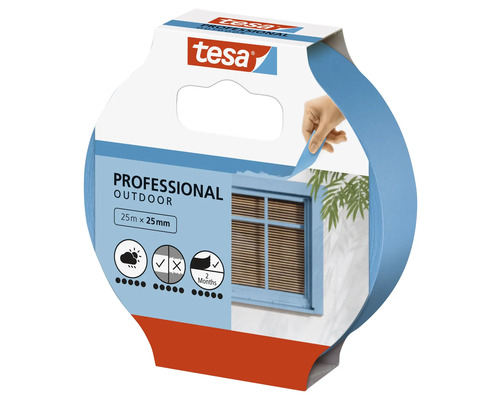 Tesa Professional Outdoor afplakband, 25 meter bij 25 millimeter