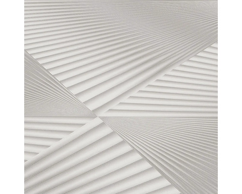 Close-up van een gestructureerde wandtegel met een lineair patroon