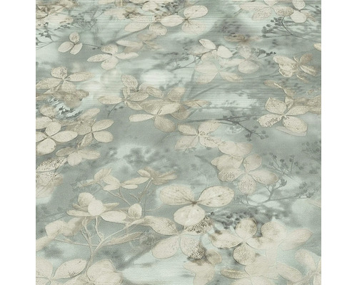 Behang met hortensiabloempatroon