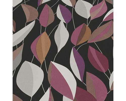 Behang met bladerpatroon