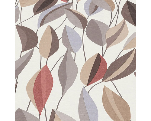 Behang met bladerpatroon