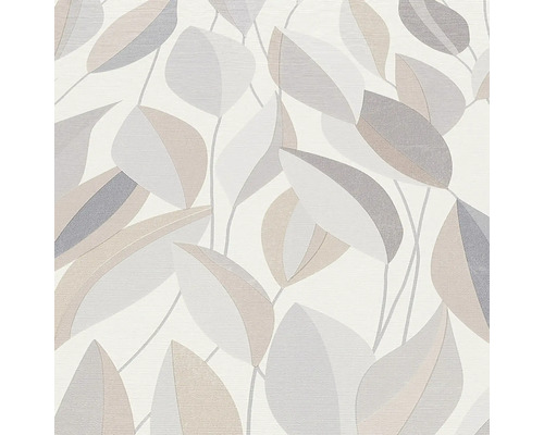 Behang met bladerenmotief