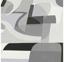Abstract kunstwerk met geometrische vormen in grijstinten