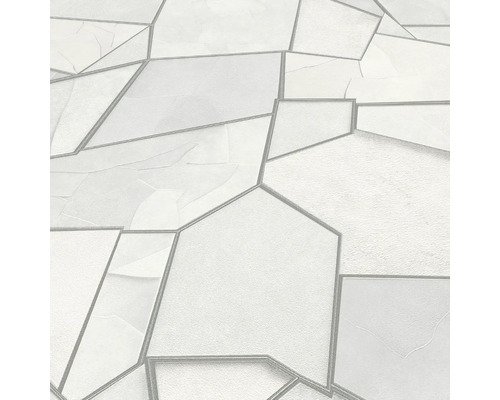 Close-up van een behang met abstract steendesign en contouren