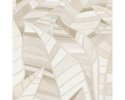 Behang met bladerpatroon