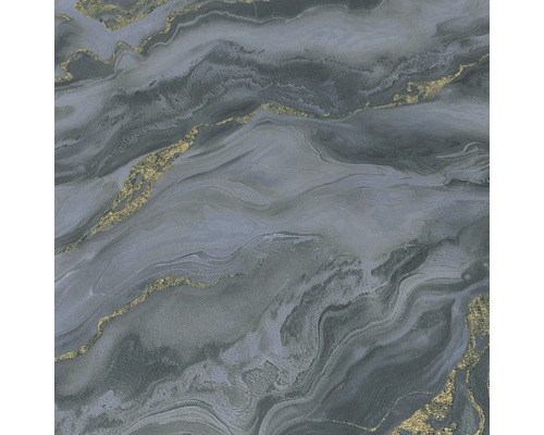 Behang met marmerstructuur en gouden accenten