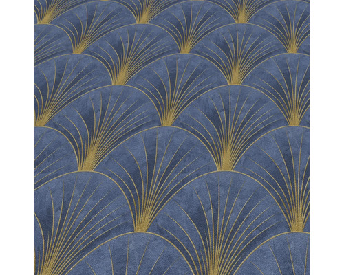 Behang met art-deco waaierpatroon