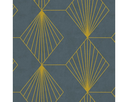 Behang met geometrisch waaierpatroon