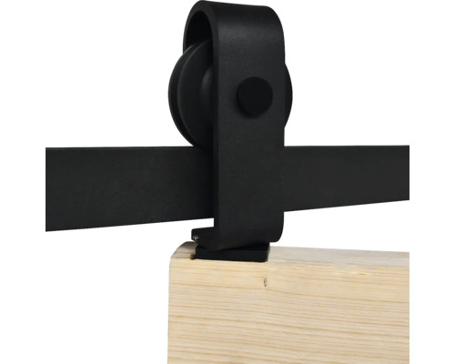 Schuifdeurbeslag van metaal op hout