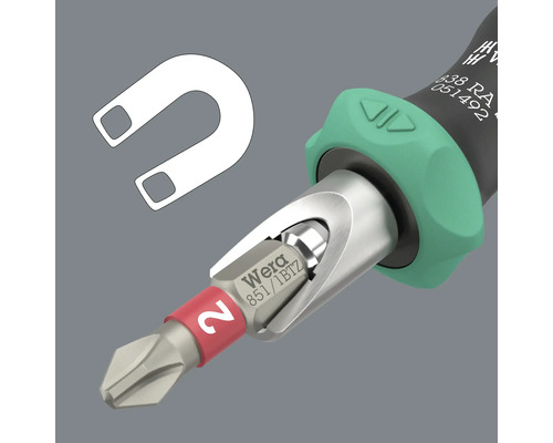 Wera schroevendraaier met bit en magneet