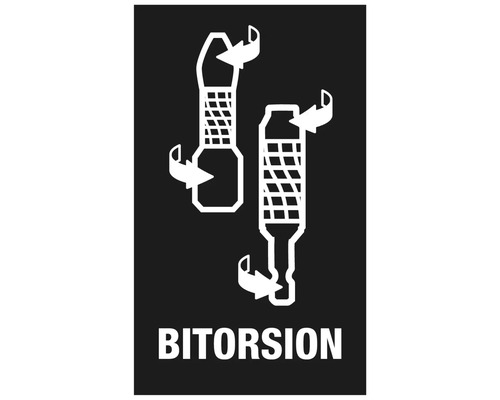 Bitorsion symbool voor schroevendraaierbits