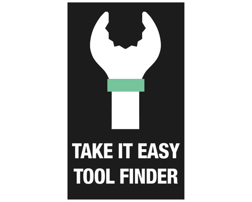 Symbool voor de gereedschapsvinder