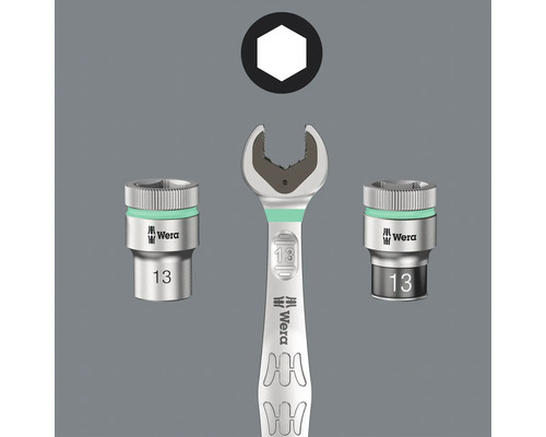 Wera Joker steeksleutel met twee dopsleutelkoppen