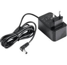 Zwarte voedingseenheid met stekker en kabel