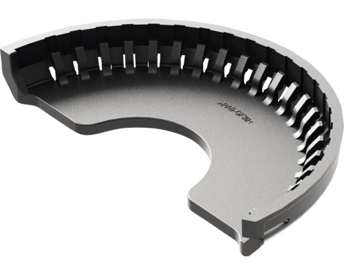 Halve cirkel vormstuk met uitsparingen