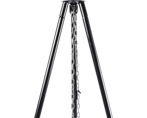 Draaibare barbecue driepoot met ketting