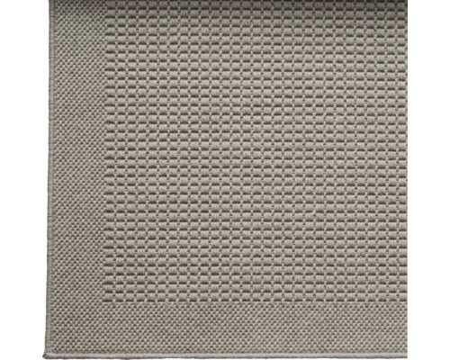 Grijs tapijt met geweven patroon