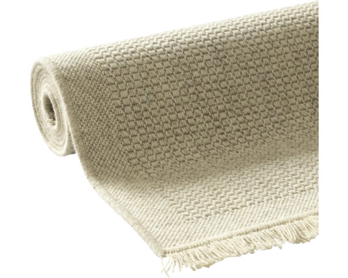 Opgerolde vloerkleed met franjes