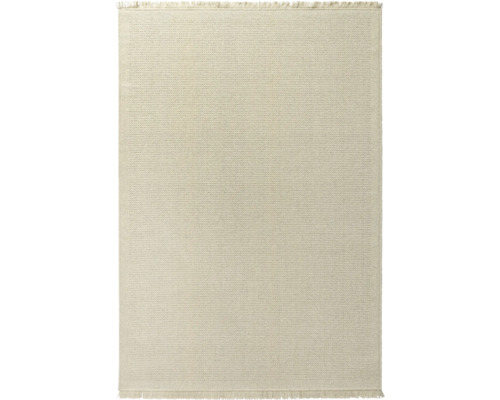 Vloerkleed Lana wol crème 80x150 cm