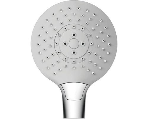 Ronde douchekop met meerdere straalsoorten