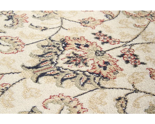 Detailopname van een tapijt met bloemmotief