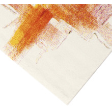 Detailopname van een tapijt met abstract patroon