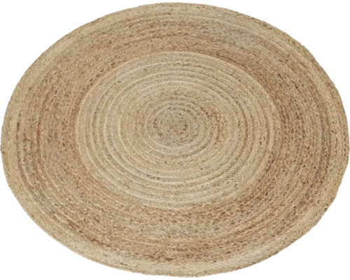 Rond vloerkleed van natuurlijke vezels
