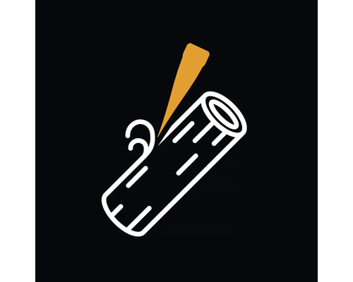 Symbool voor houtbewerking met steekbeitel