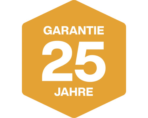 25 jaar garantie