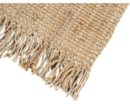 Natuurvezel tapijt met franjes