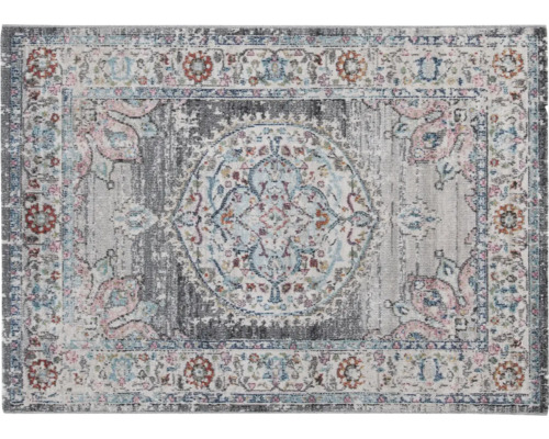 Tapijt met bloemmotief en rand