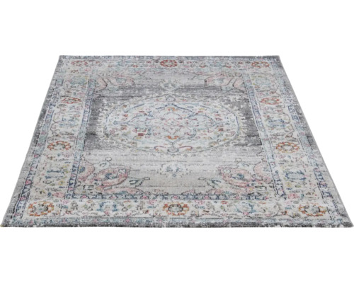 Vierkant tapijt met bloemmotief