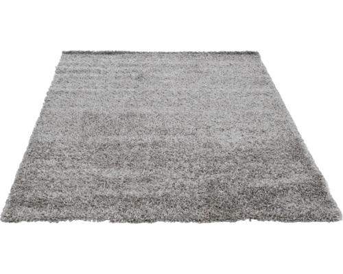 Grijs hoogpolig tapijt