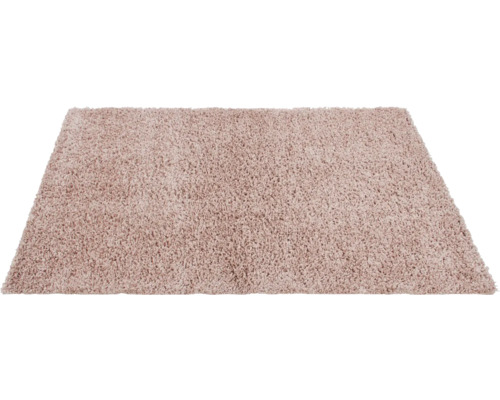 Rechthoekig, lichtbruin tapijt met hoogpolig oppervlak