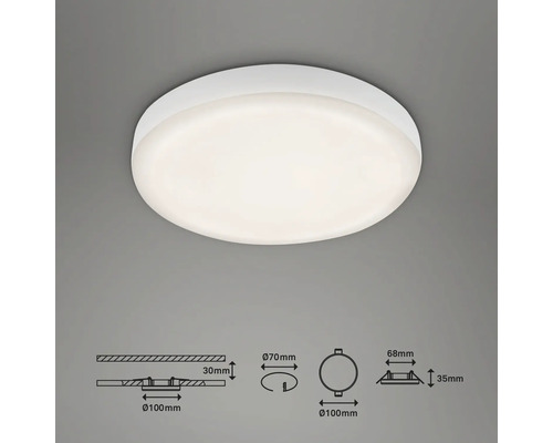 Witte LED plafondlamp met maatvoering