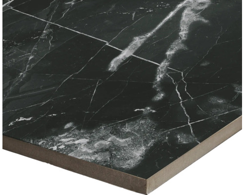 Donkere vloertegel met marmerlook