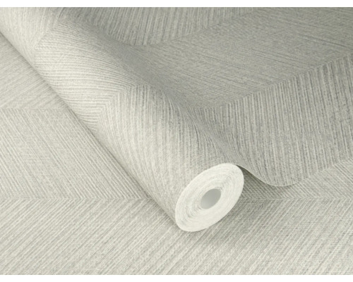 Rol behang met visgraatmotief