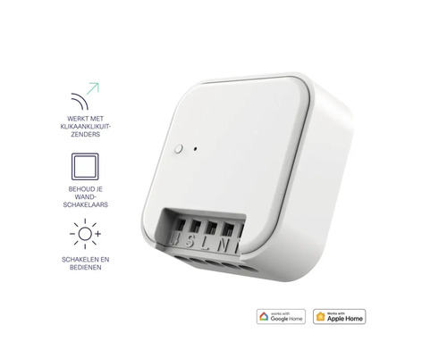 Witte Smart Home lichtschakelaar voor het schakelen en bedienen van lampen